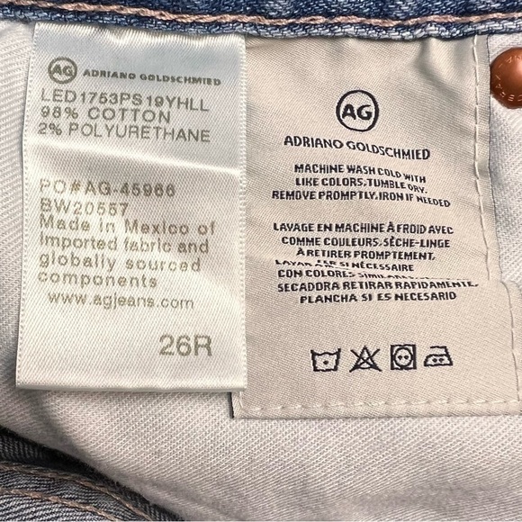 Adriano Goldschmied The Isabelle Denim Jean High Rise Straight Crop Slit Hem - Picture 10 of 10